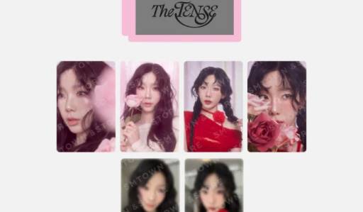 TAEYEON THE TENSE OFFICIAL CONCERT MD - FORTUNE SCRATCH CARD SET